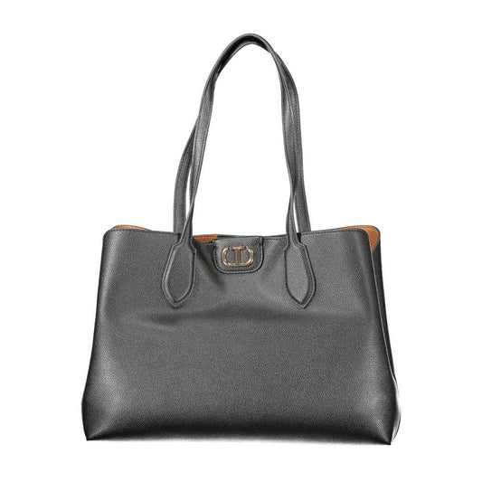Twinset Black Polyethylene Women Handbag - Maison Cuirelle