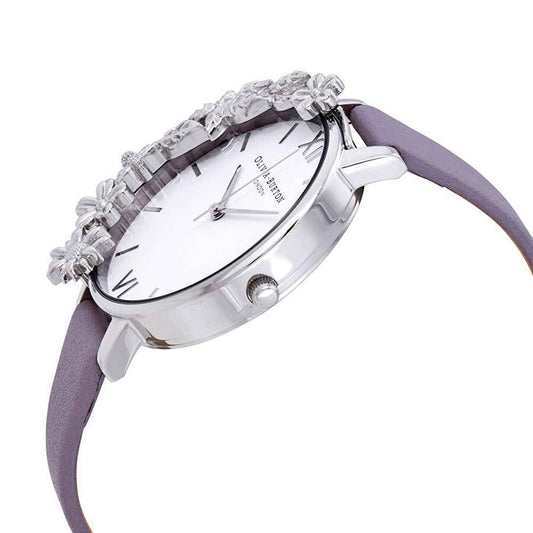 Olivia Burton Purple Artificial Leather Watch - Maison Cuirelle
