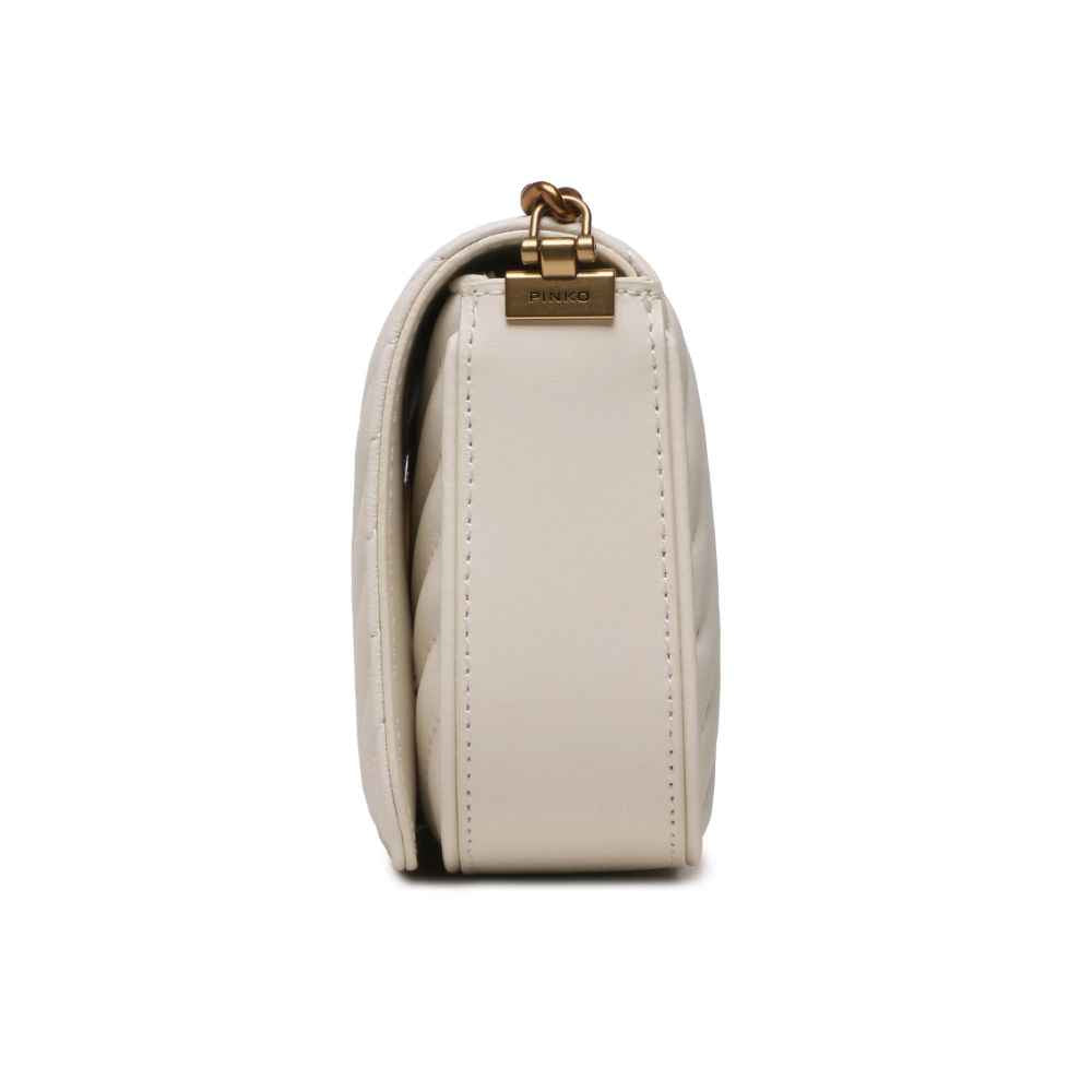 PINKO White Calfskin Women Crossbody Bag