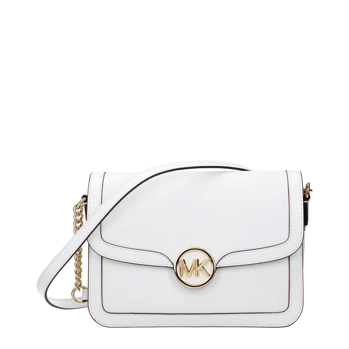 Michael Kors White Leather Crossbody Bags