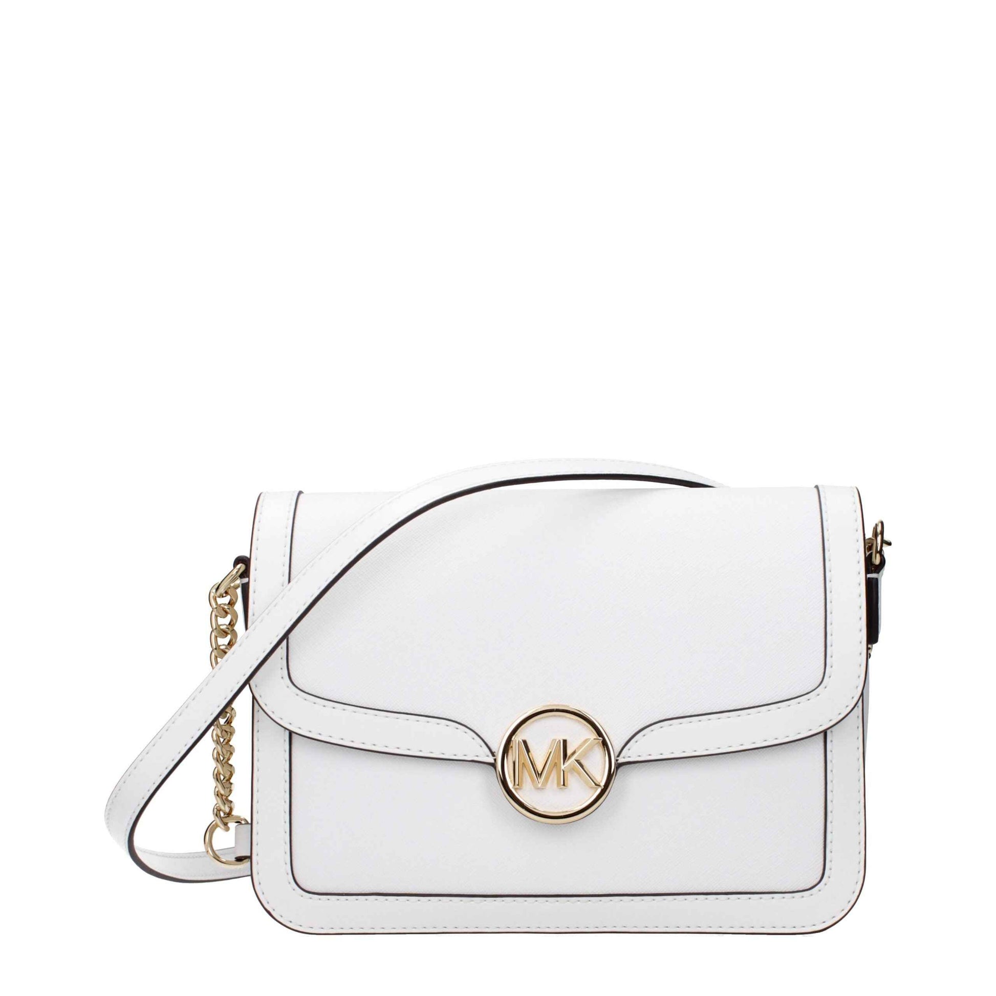 Michael Kors White Leather Crossbody Bags