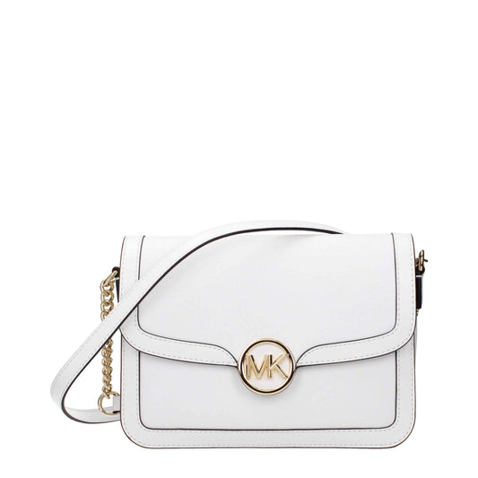 Michael Kors White Leather Crossbody Bags