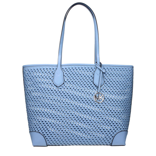 Michael Kors Light Blue Leather Shoulder Bags