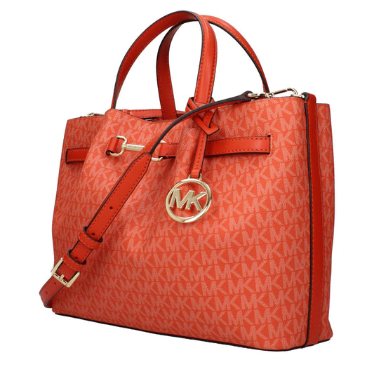 Michael Kors Orange Fabric Handbags
