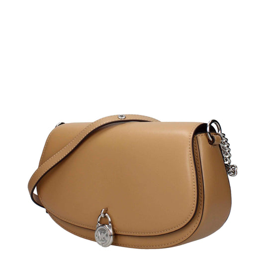 Michael Kors Brown Leather Shoulder Bags