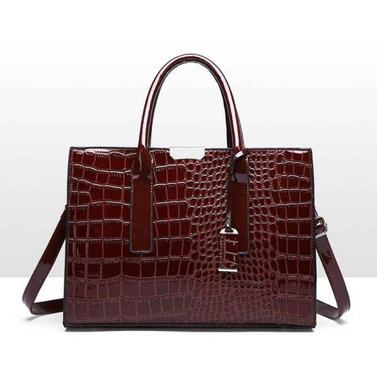 Crocodile pattern women's single-shoulder bag