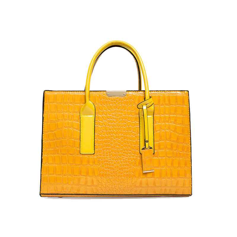 Crocodile pattern women's single-shoulder bag
