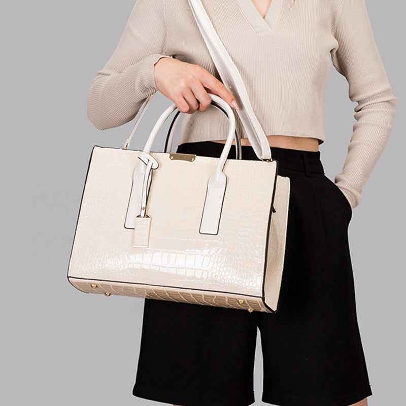 Crocodile pattern women's single-shoulder bag