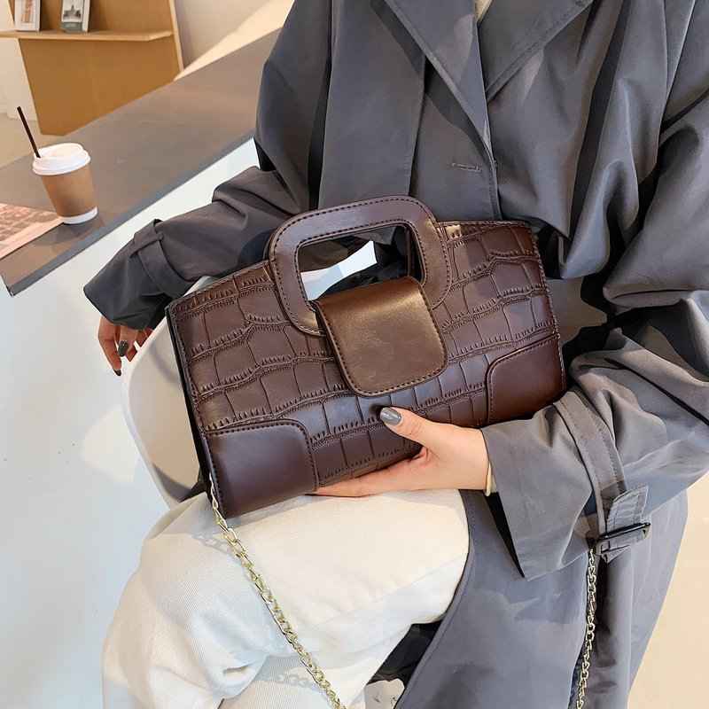 Lady With A Single-Shoulder Crossbody Bag
