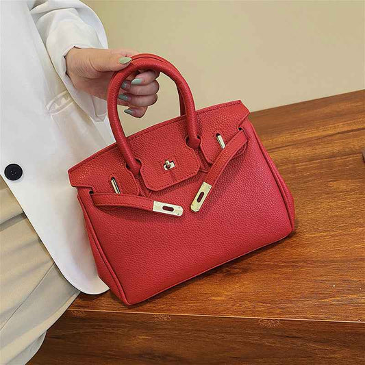 High-End Stylish Large-Capacity Hand-Held Crossbody Platinum Bag
