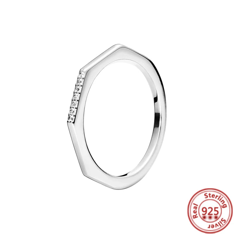 Anillo geométrico plano