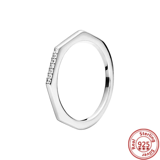 Anillo geométrico plano