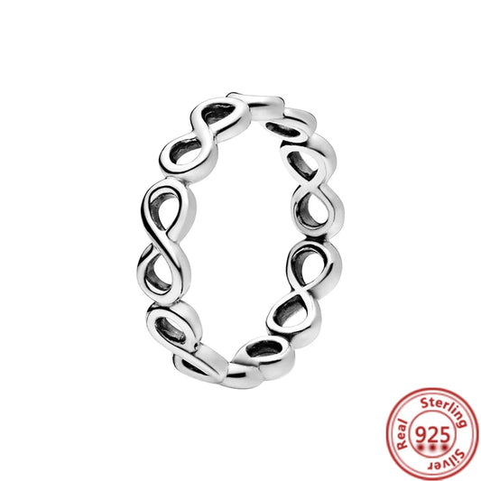 Anillo geométrico lazos