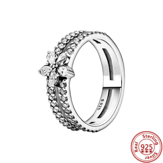 Anillo flor circonitas