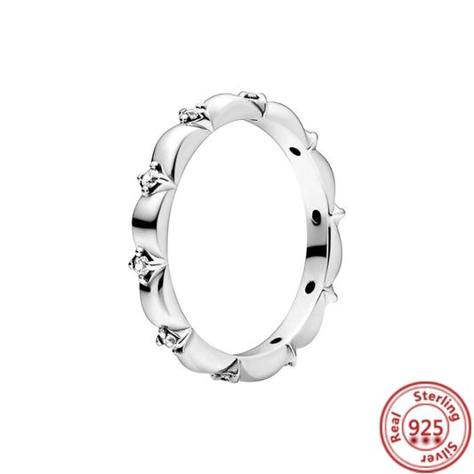 Anillo floral geométrico