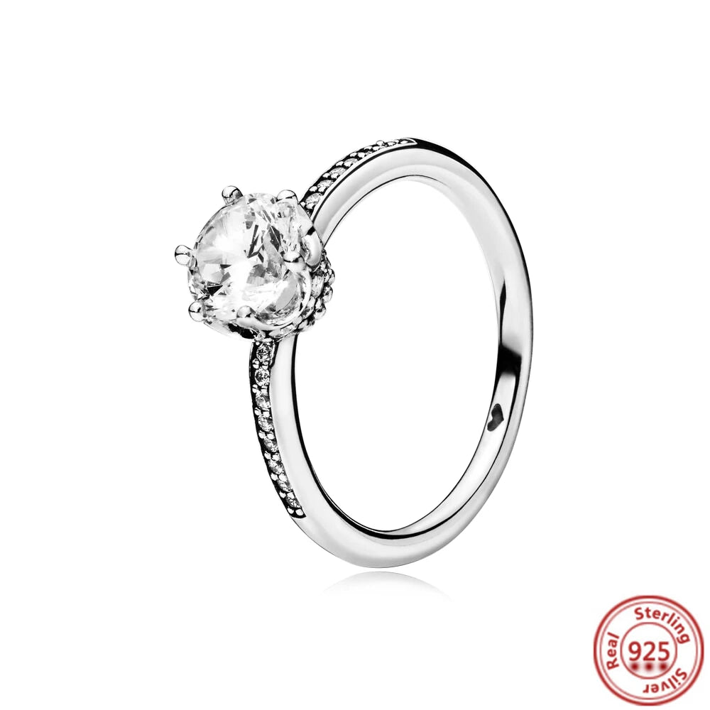 Anillo con piedra y circonitas