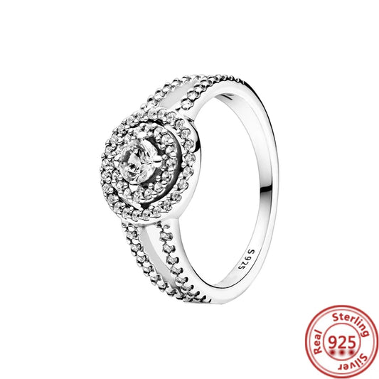 Anillo forma sello con circonitas