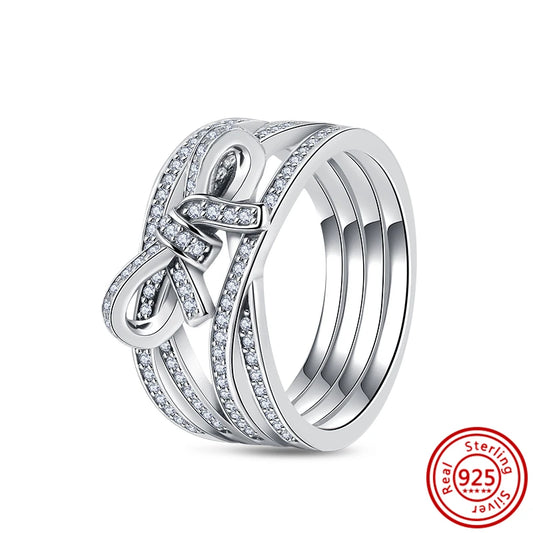 Anillo lazo circonitas